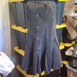 Wild Fable Grey Strapless Studded Dress Size Xl